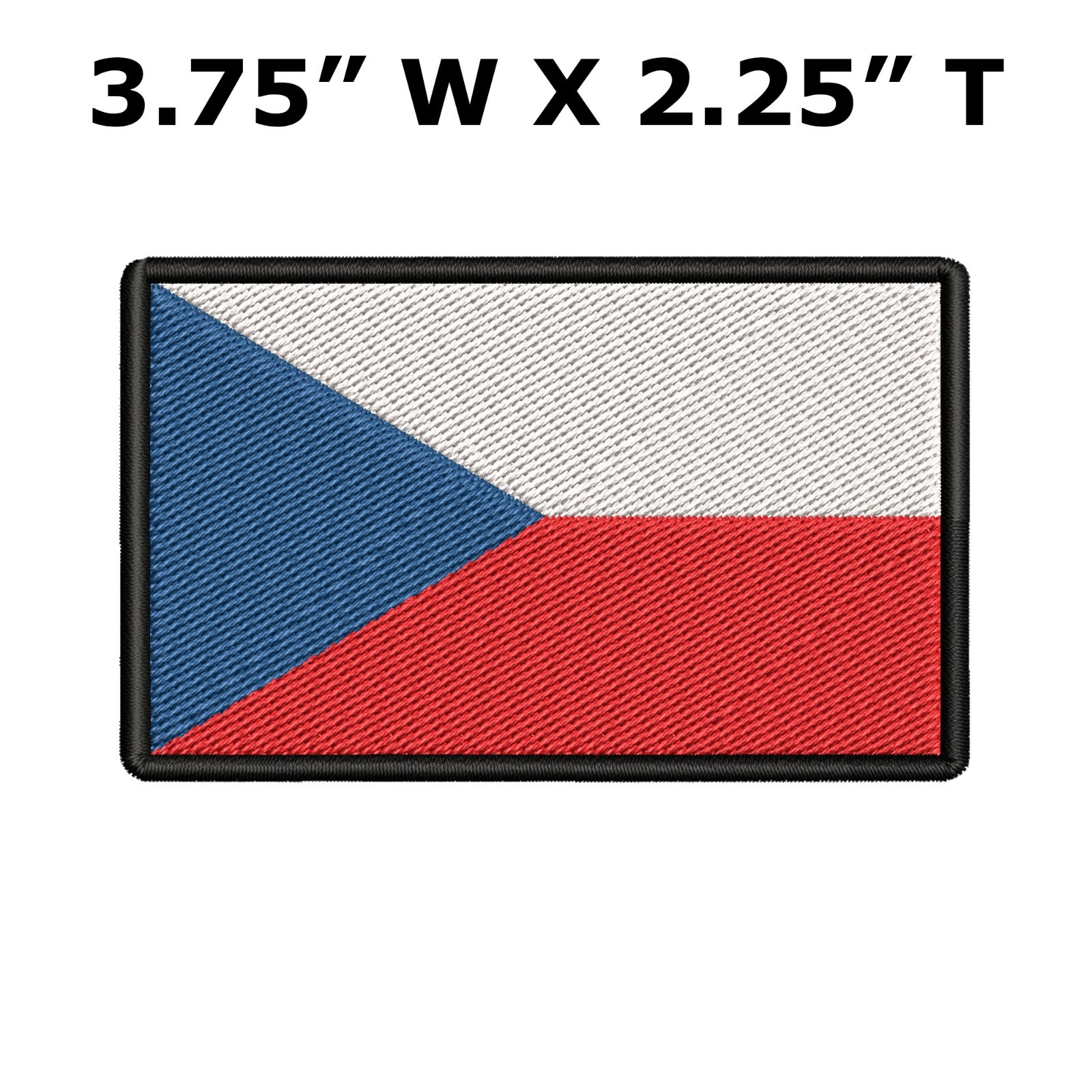 CZECHIA FLAG embroidered iron-on PATCH SOUVENIR EMBLEM applique New
