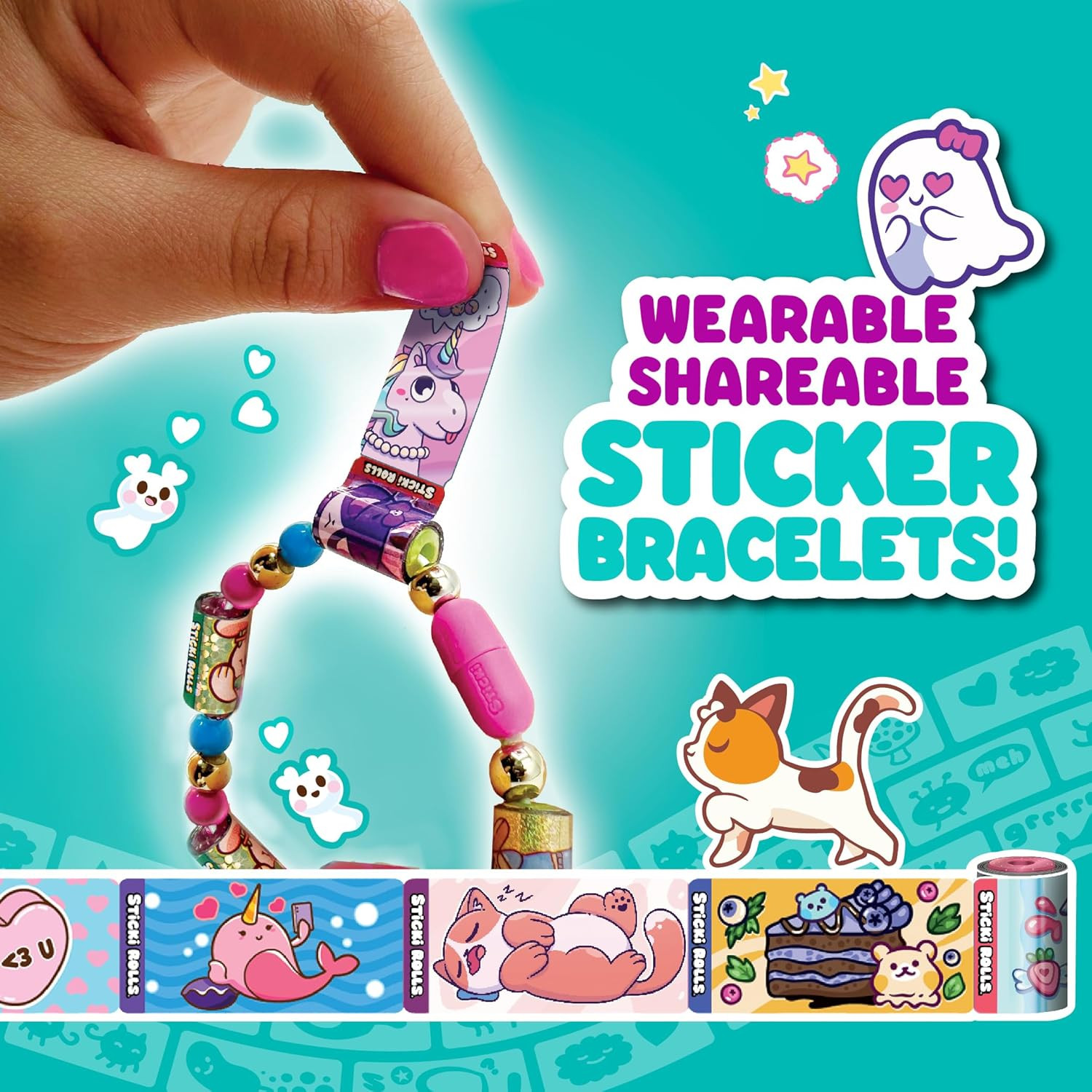 Sticki Rolls Sticker Blind Capsule Bracelet Multi None