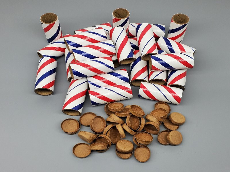25pc M100 Fireworks Tubes and 50pc Plug 3/4″ x 2-1/8″ x 3/32″ PYRO