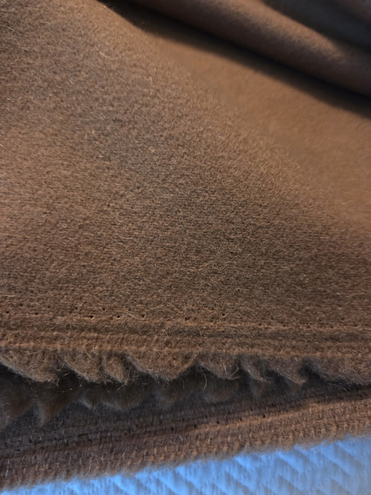 WOOL/MOHAIR BLEND Brown Fabric/Sewing/Craft/Home Dec/Felting 8X8″/Lot 13 pcs
