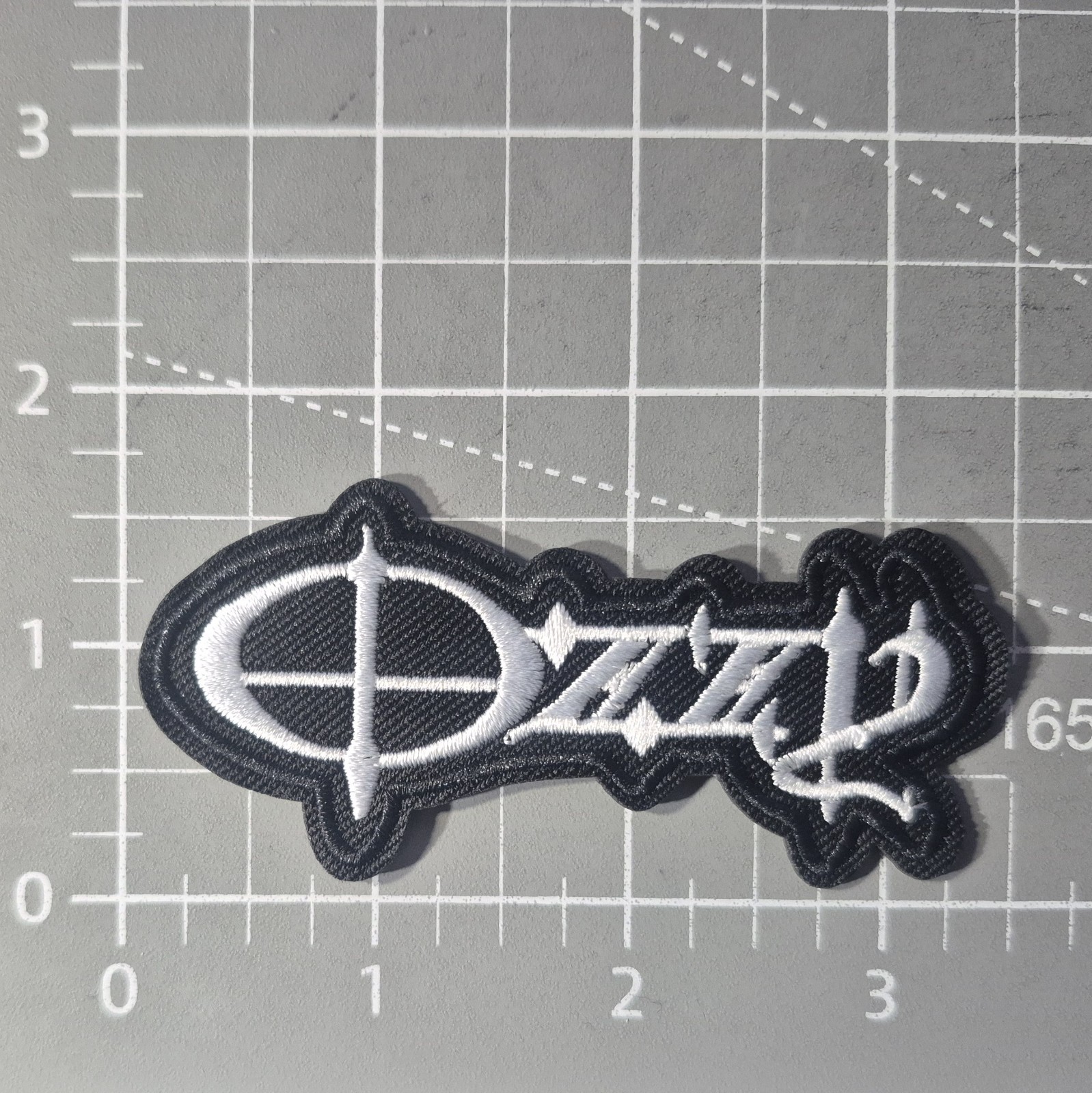 Ozzy Osbourne Patch Black Sabbath Heavy Metal White Embroidered Iron On 1.5×3.5″