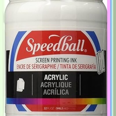 32oz White Acrylic Ink for Screen Printing