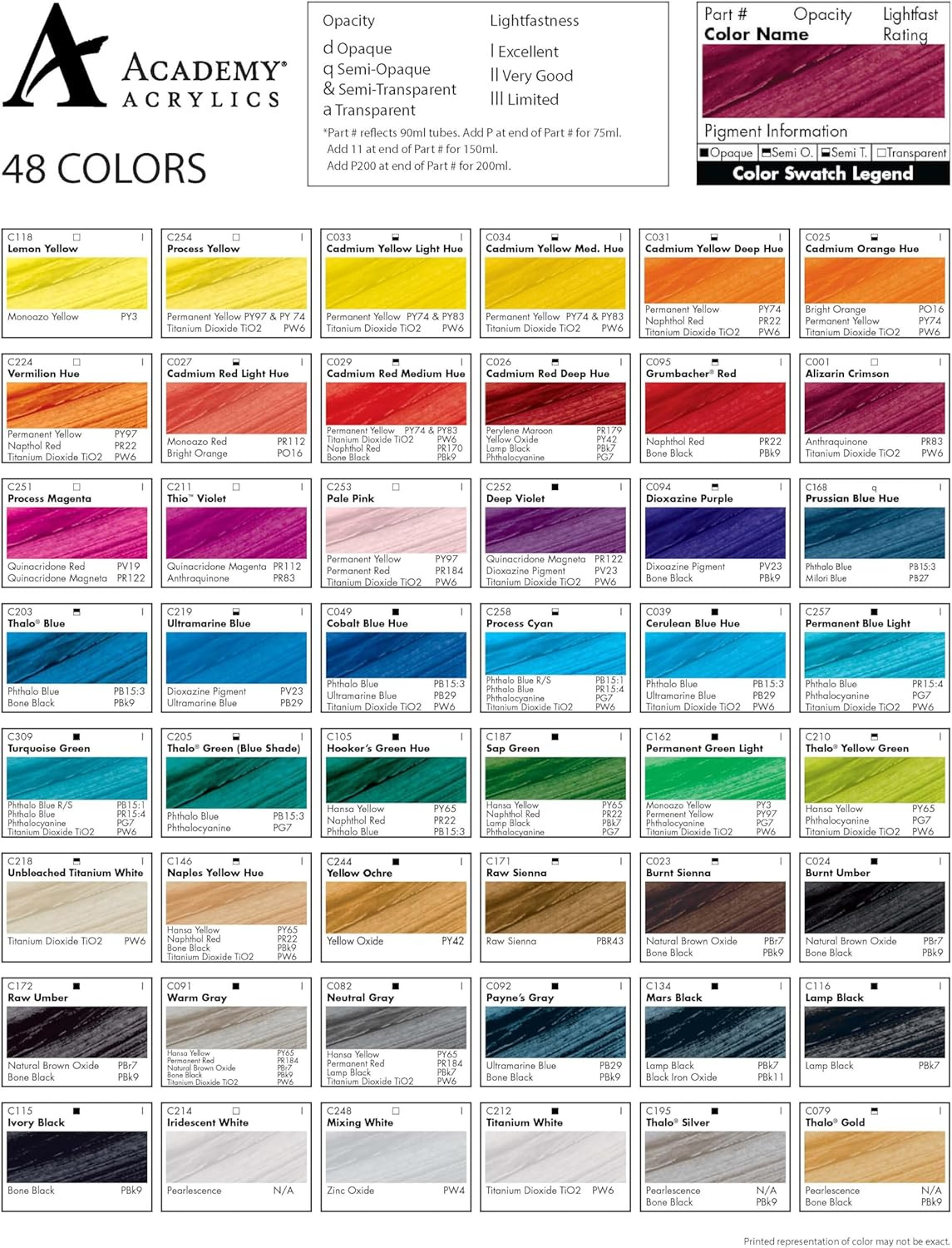 Academy Acrylic Paint, Gloss, 90Ml/3 Oz Metal Tube, Thalo Silver