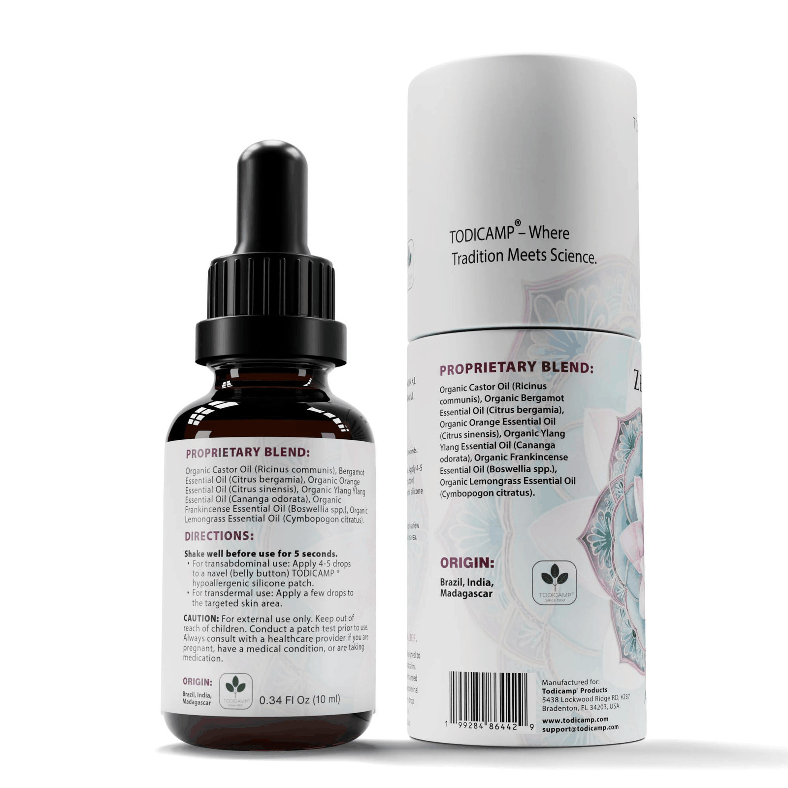 Anxiolytic Calming Essential Oil Blend for Relief & Relaxation 0.34oz Cold Press