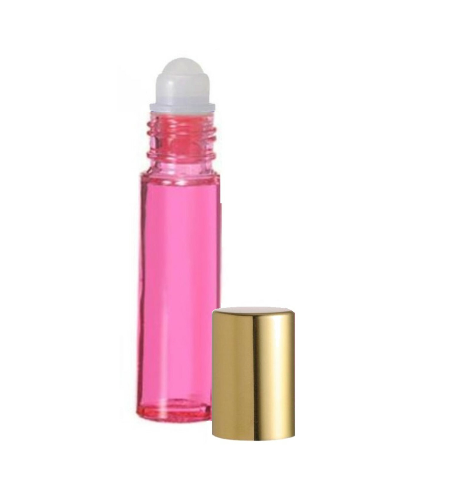 Roll on Essential Oil Bottles 10ml Silver/Gold Cap Glass Perfume 1/3 oz.