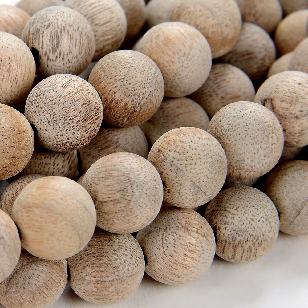 Matte Aromatic Sandalwood Mala Beads Round 6MM 8MM 10MM 12MM 16inch(4-W0)