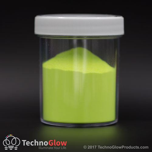 Glow in the Dark Powder, Fluorescent NEON YELLOW – UV Reactive Glow Pigment