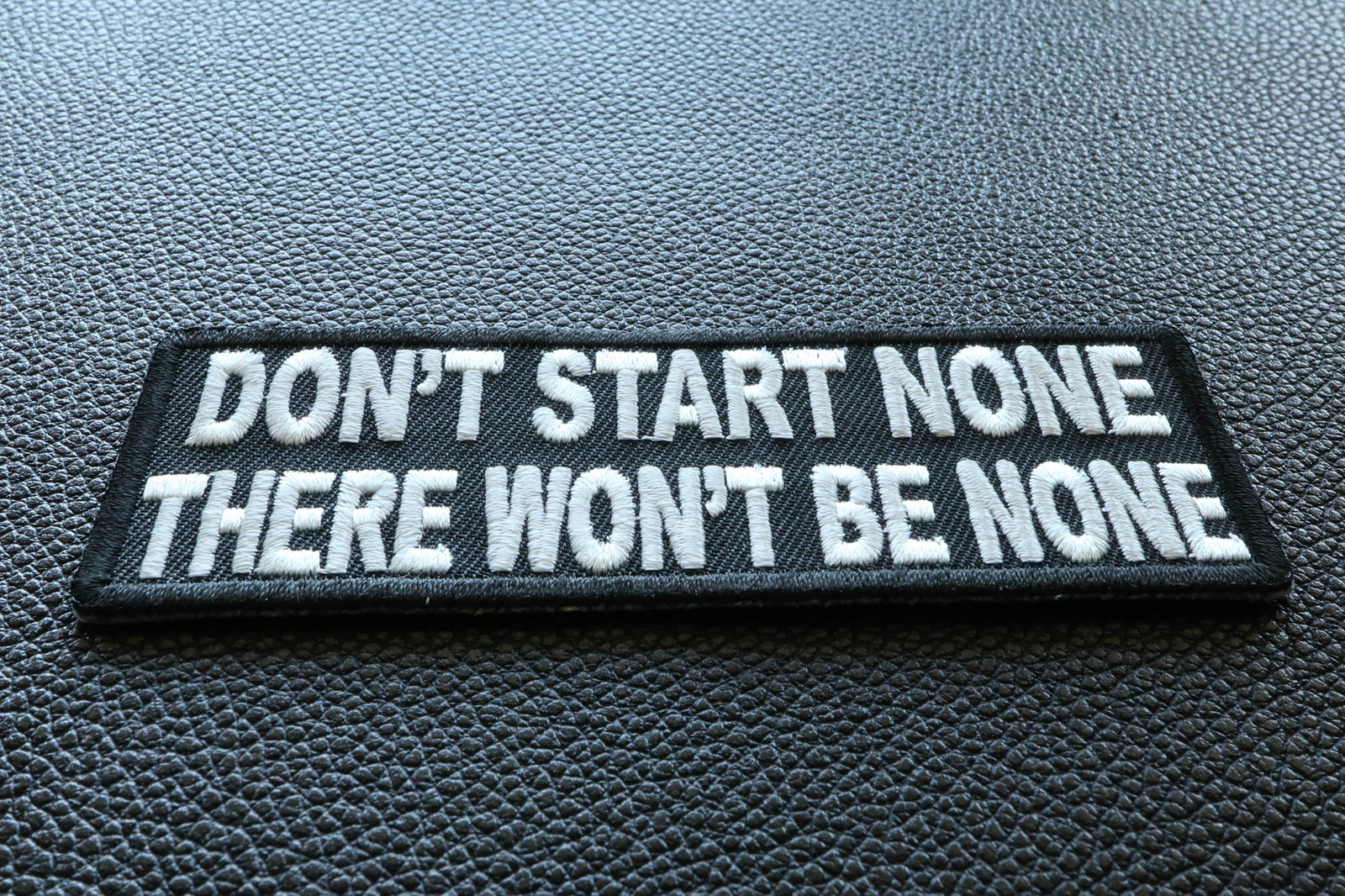 Start None There Won’t Be None Iron on Morale Patch- 4×1.5 inch – P2879