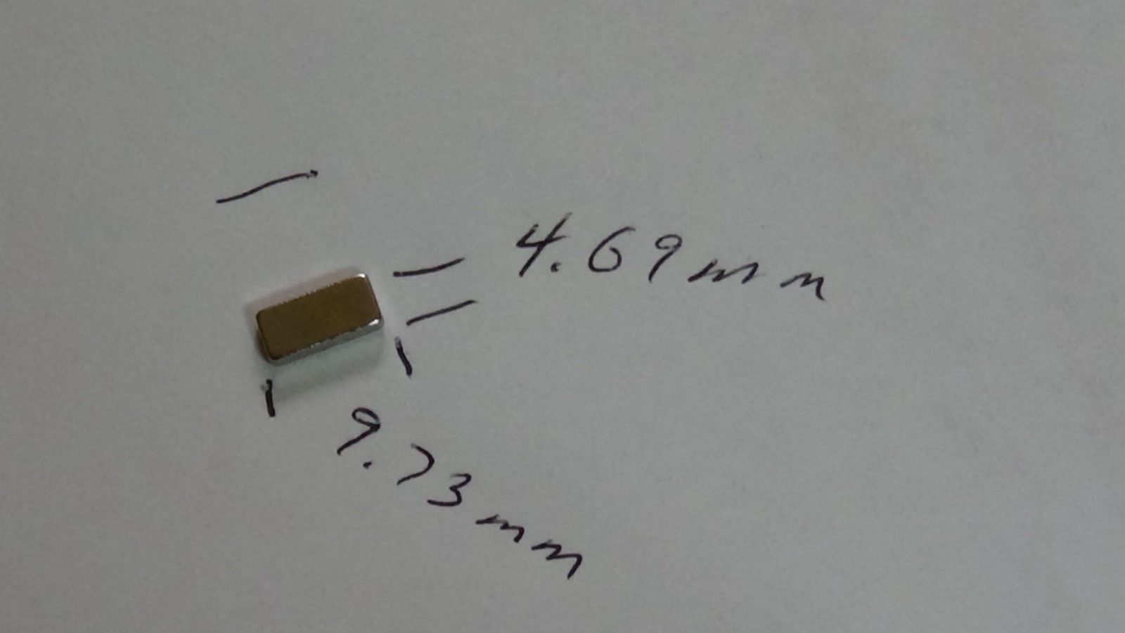 1/24 1/32 1/43 Slot Car UNIVERSAL 4ea RareEarth MAGNETS 9.73mm x 4.69mm x 1.74mm