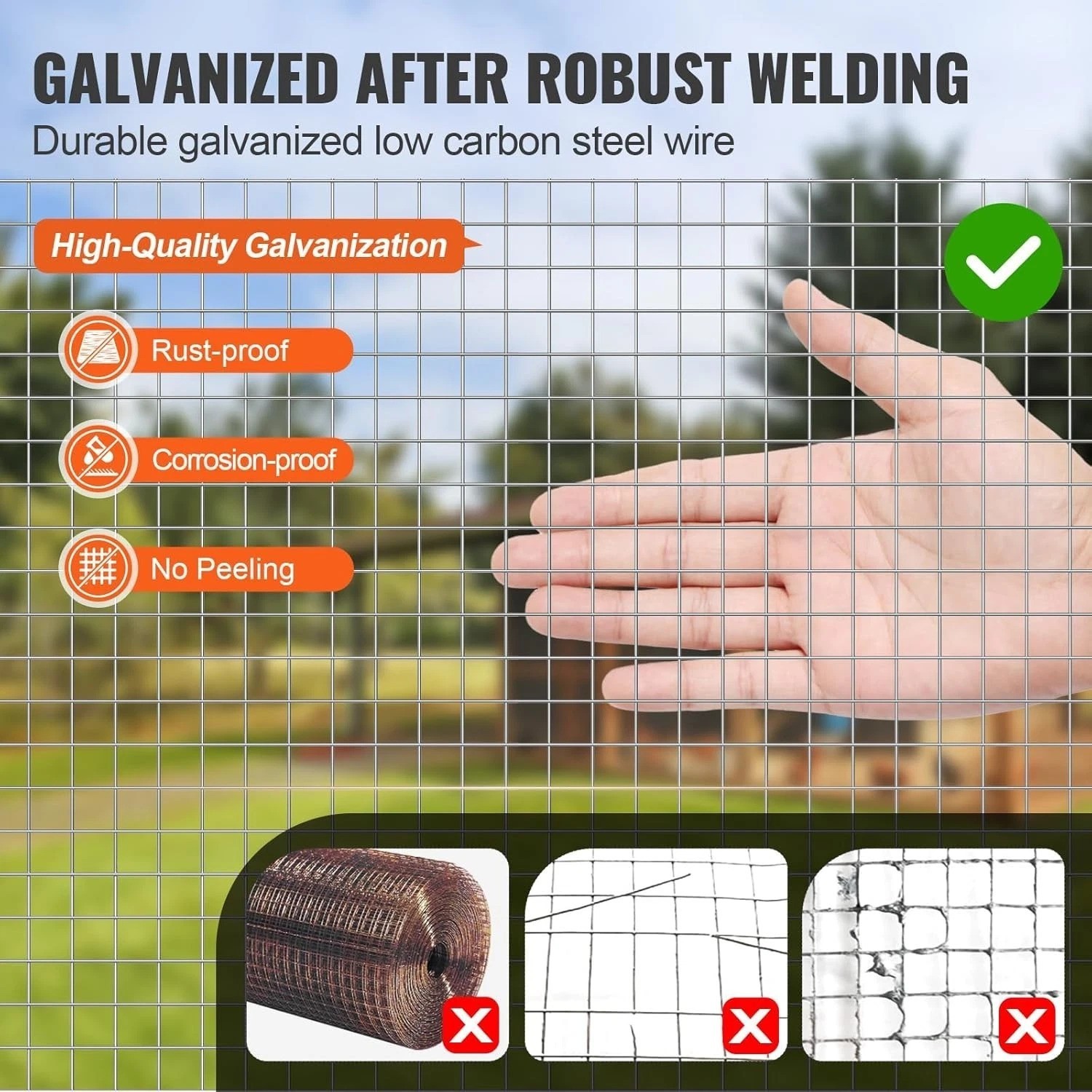 24in x 25ft Hot Dipped Galvanized Hardware Cloth – 1/2 Inch Small Animal Barrier