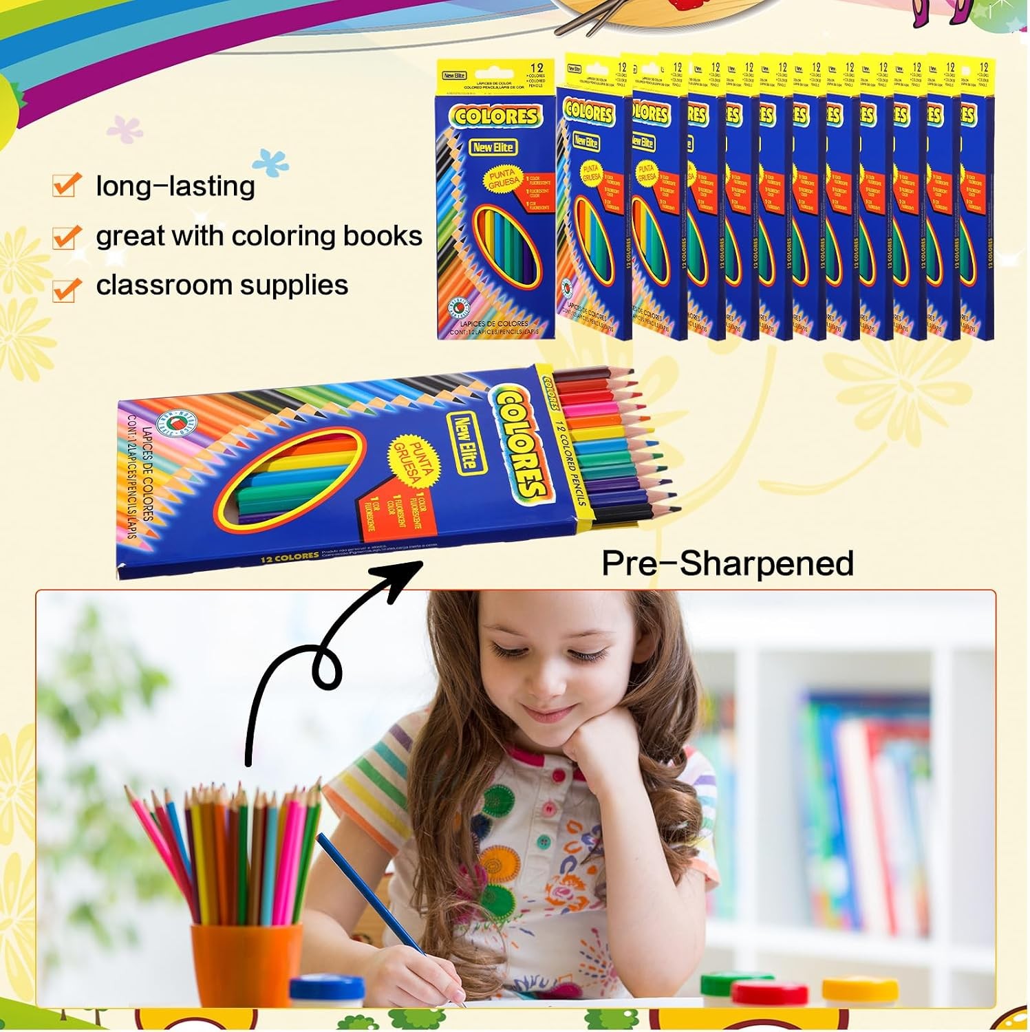 272pc 50 School Supply Kits Bulk Classroom Donation Stationery Set Supplies