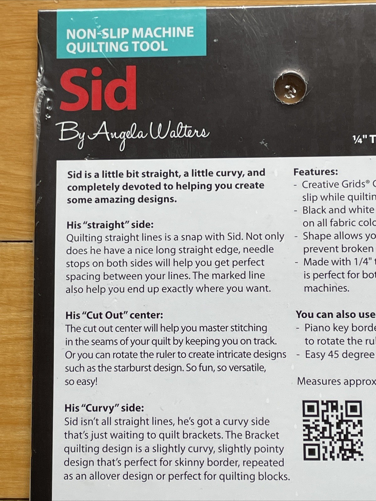 Creative Grids Non-Slip Machine Quilting Tool – Sid By Angela Walters