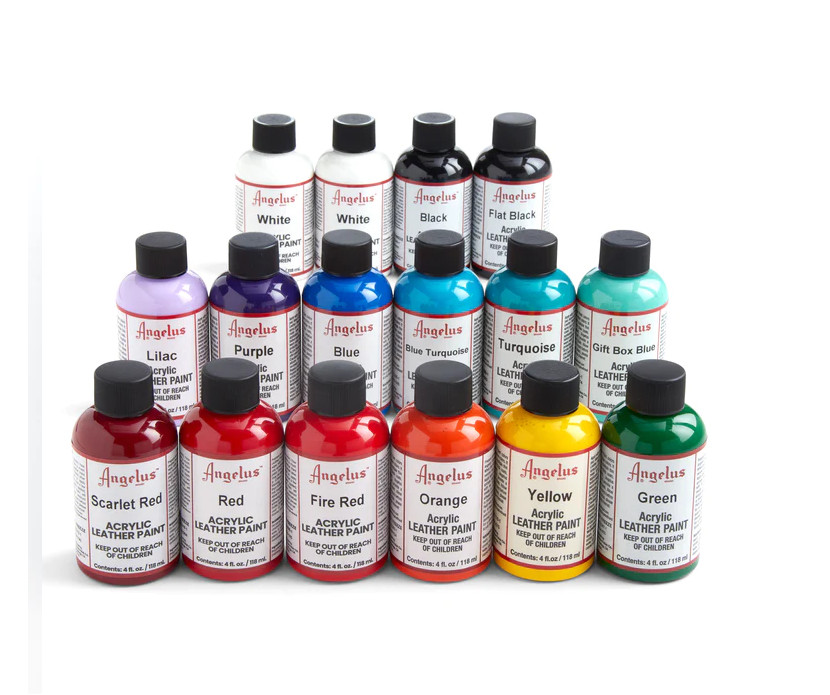 Angelus Brand Acrylic Leather Paint Waterproof Red – 4 oz