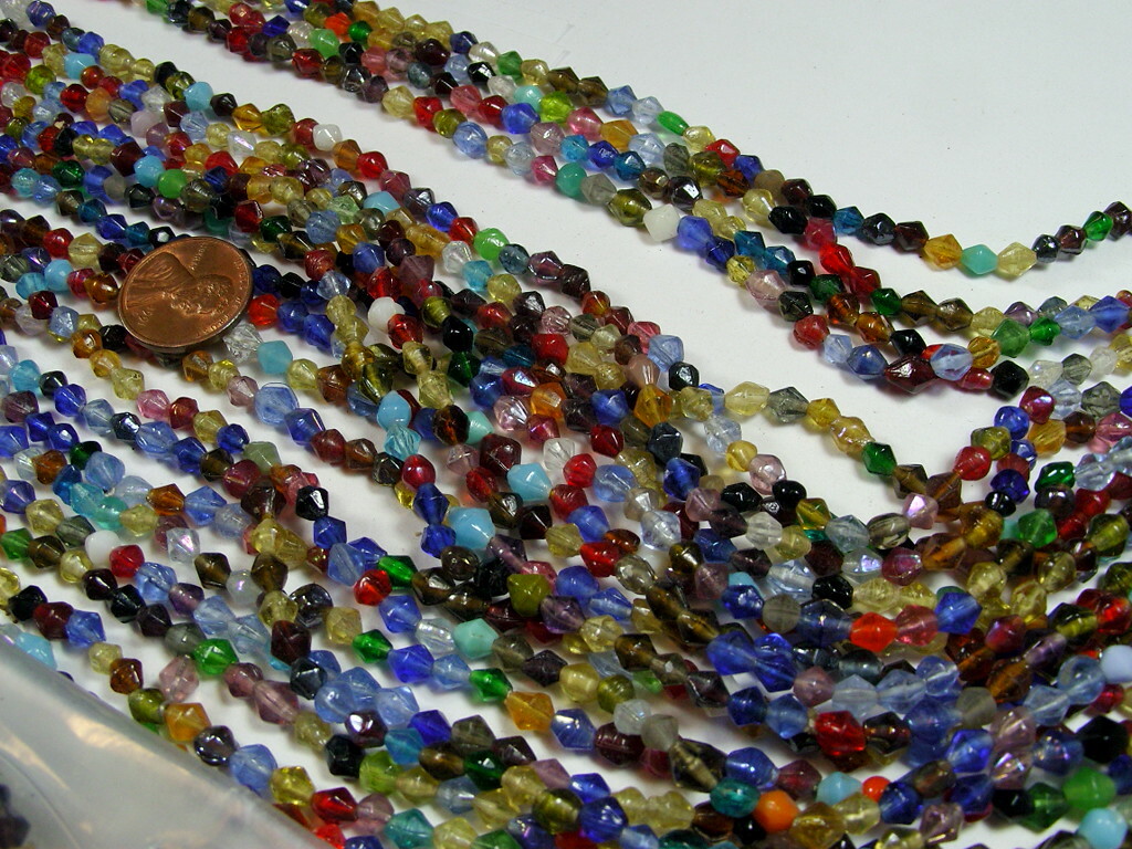 30 Strands 36″ India Handmade Assorted Color Glass Beads Wholesale Bulk (CT-32)