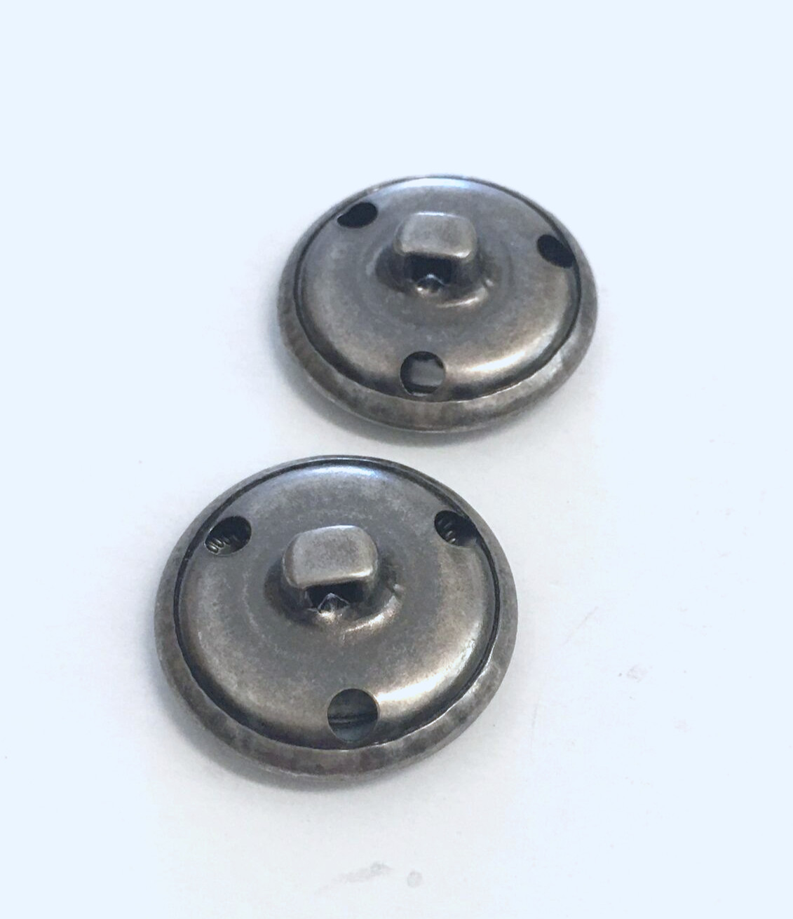 6 Metal Silver Buttons Southwest Western Shank Sewing 22 mm #MT7