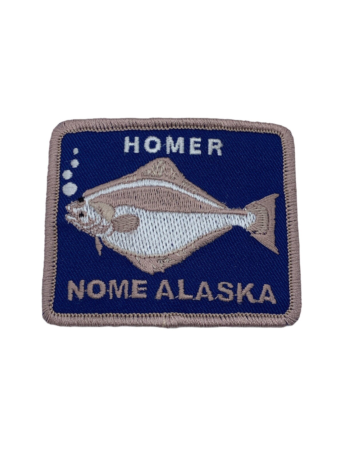 Vintage Homer None Alaska 3” Embroidered Sew On Travel Patch