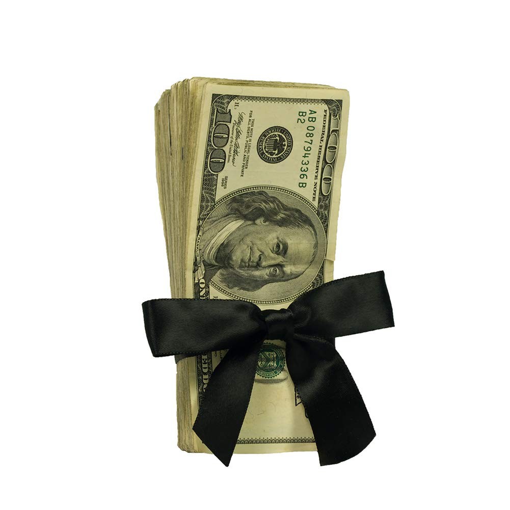 Solid Color Double Faced Black Satin Ribbon 1/2″ X 25 Yards, Ribbons Perfect for