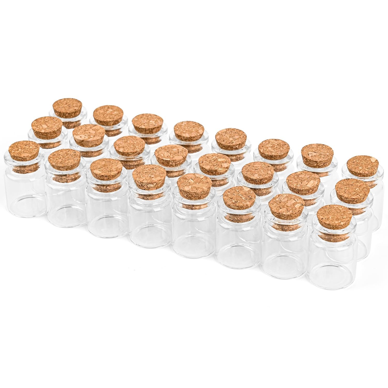 24 PACK 0.87″×1.18″ Small DIY Decoration Glass Jars,5ML 0.17OZ Glass Bottle w…