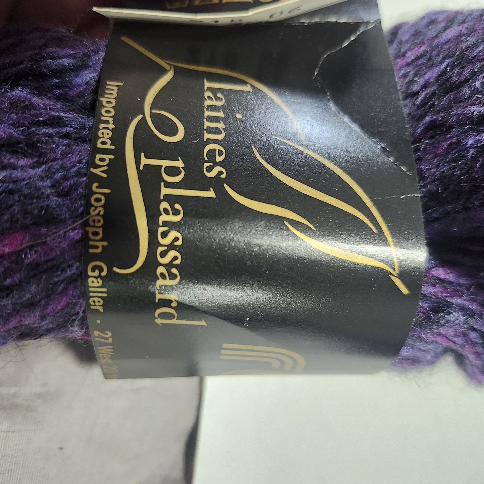Laines Plassard Royal Wool & Silk & Kid Mohair Yarn 10 Hanks- Purple France