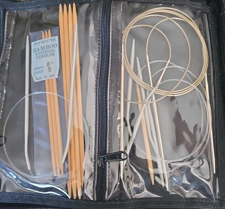 HUGE LOT OF VINTAGE KNITTING NEEDLES & CROCHET ALL SIZES LOTS OF BRANDS HOOPS