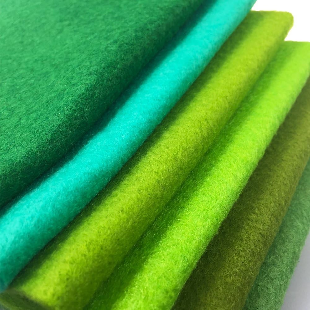 Durable 1.4mm Thick Felt Fabric Sheets – 42 Assorted Colors for Crafters