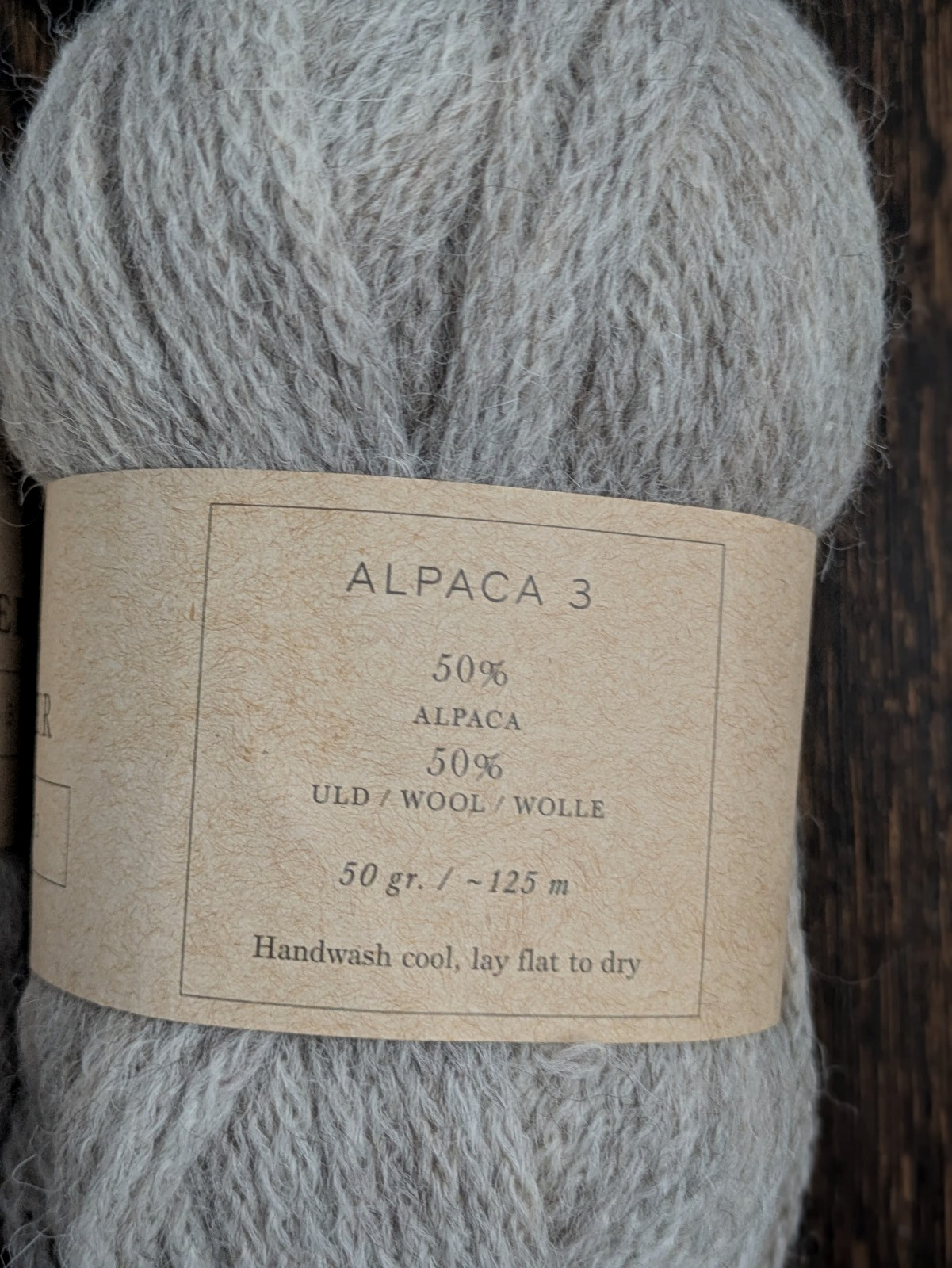 Isager Alpaca 3 Yarn 50% Alpaca 50% Wool I-chord Spun 50g 125m Color E2S (5.5)