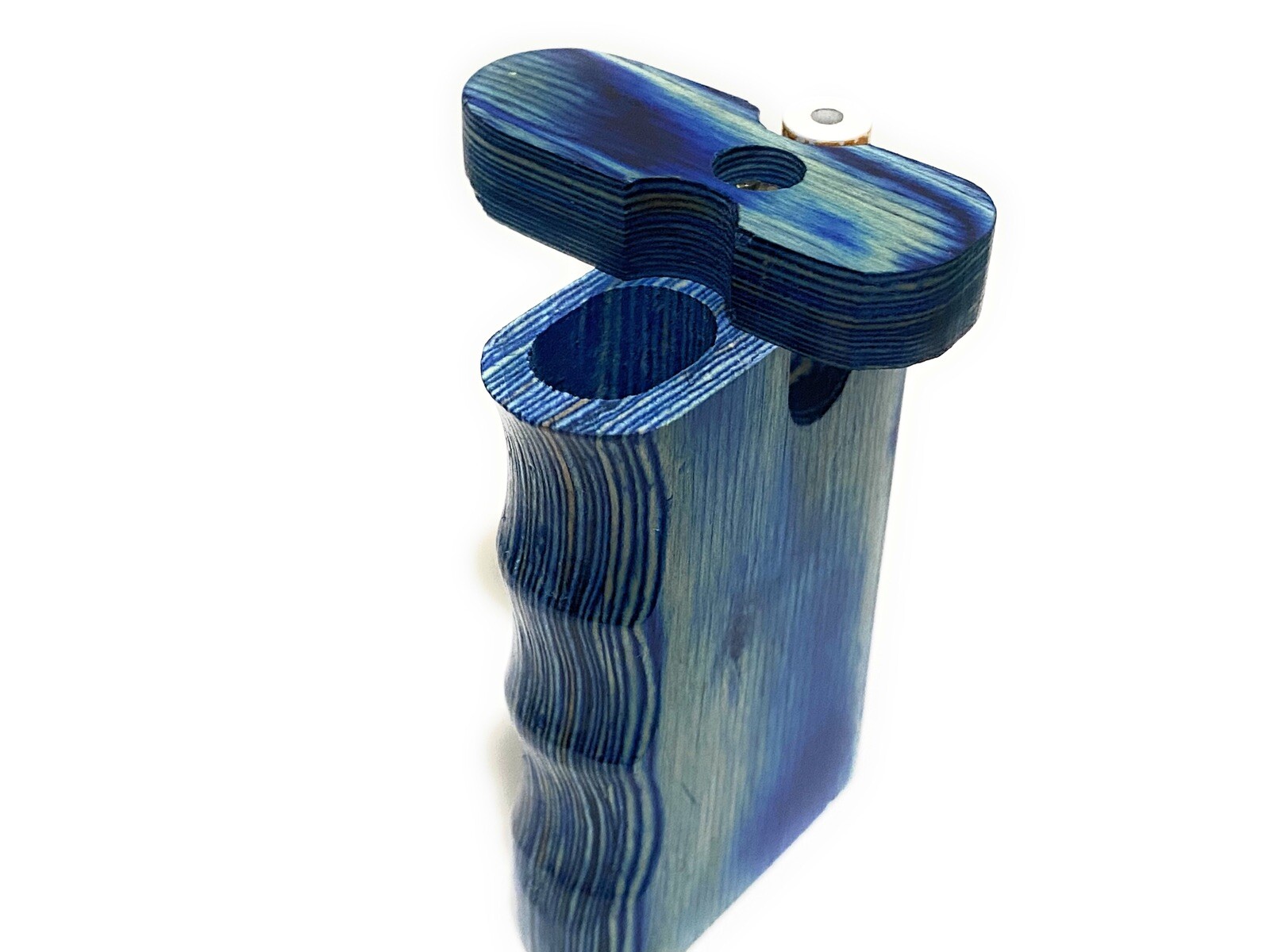 Wooden Dug Out Box 3”x 2” Inch. With One Hit , Blue Wooden Box .
