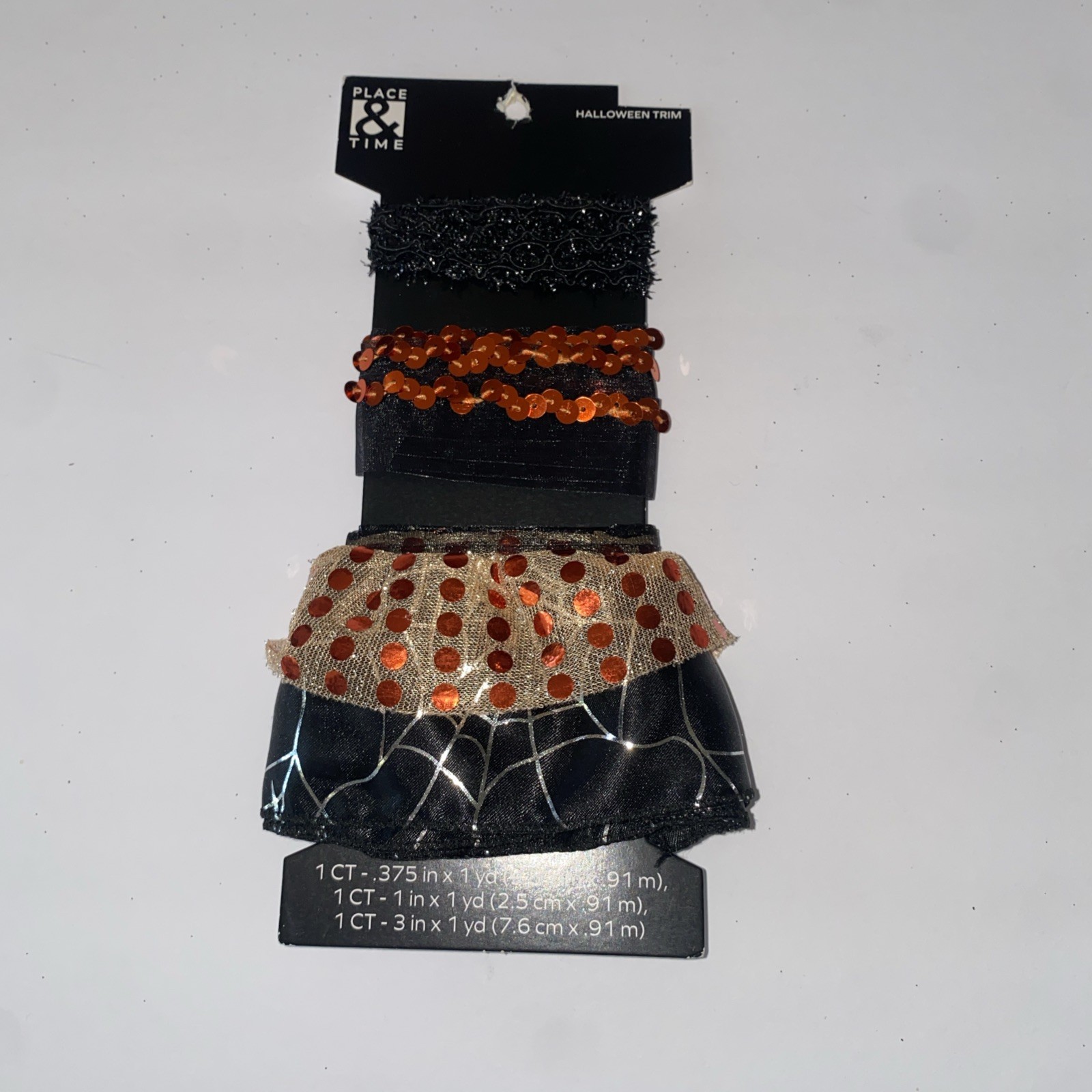 3 Count Halloween Trim For Sewing/Embellishment (SHIPS IN 24 HOURS)
