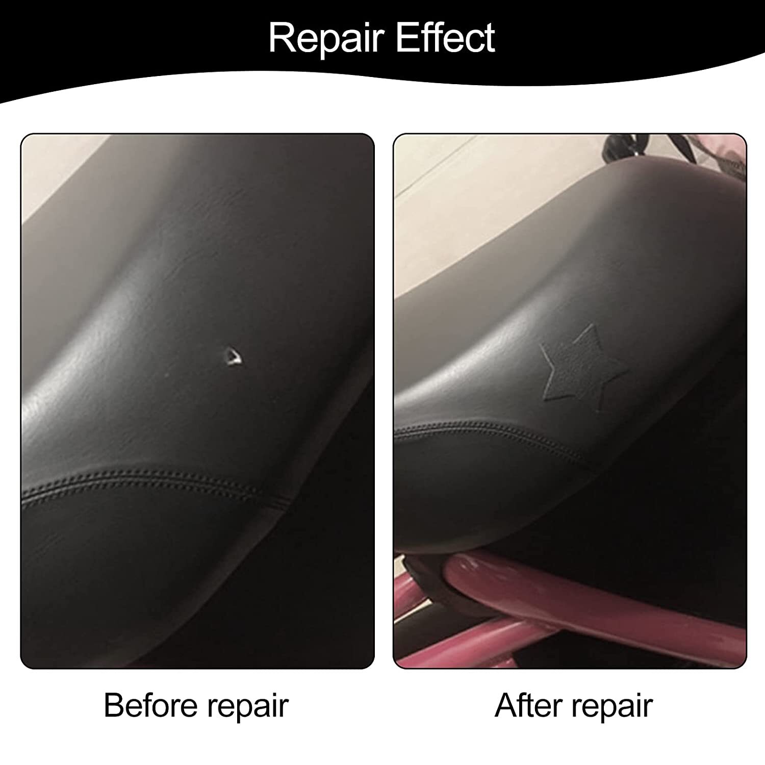 Self Adhesive Vinyl Faux Leather Fabric Repair Patch Kit 54″ for Car seat Sofas