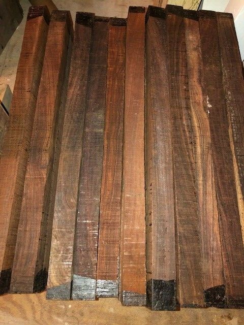 COCOBOLO WOOD TURNING BLANKS 1 1/2″ x 1 1/2″ x 24″ Pool Cue Blank Free Shipping