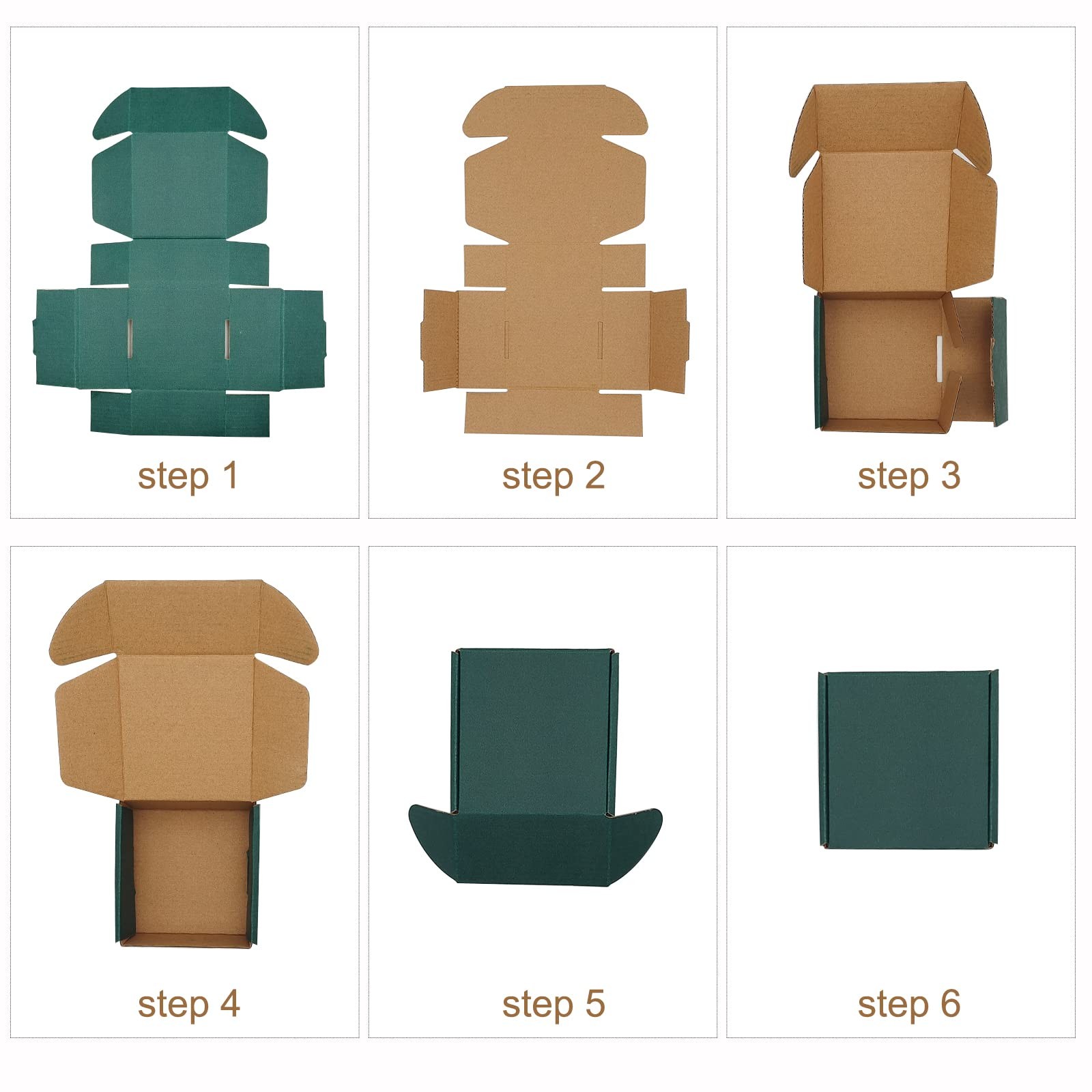 Itechpanda 25 Pack Green Boxes 11 X 8 X 2 Inch Corrugated Cardboard Boxes