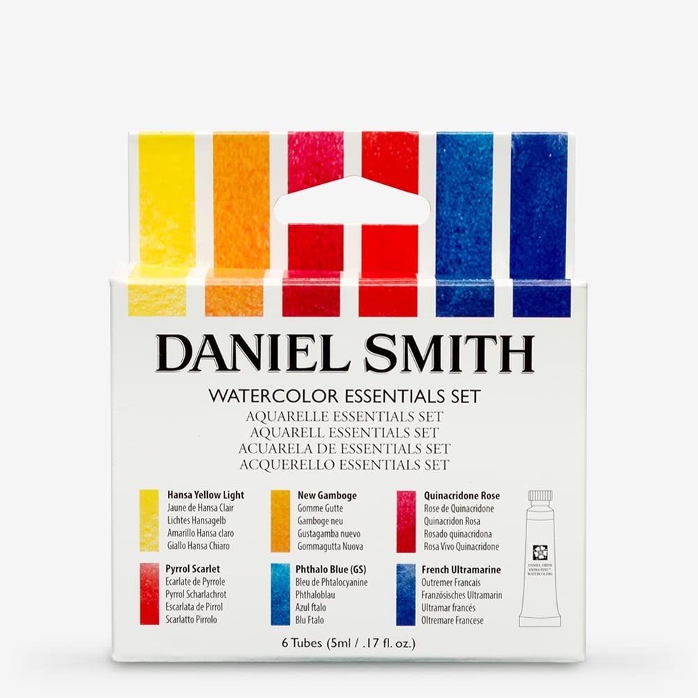 DANIEL SMITH 285610005 Extra Fine Essentials Introductory Watercolor, 6 Tubes, 5