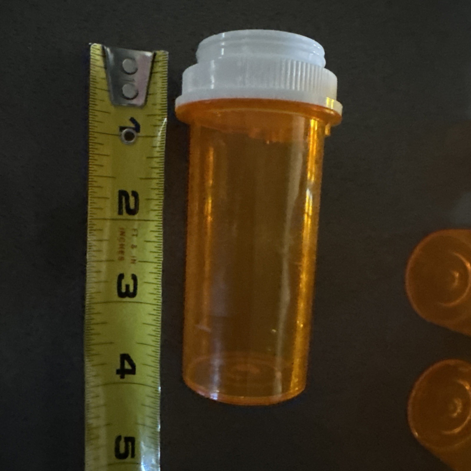 Lot Of 20 Empty Amber Prescription Bottles (PM-20)