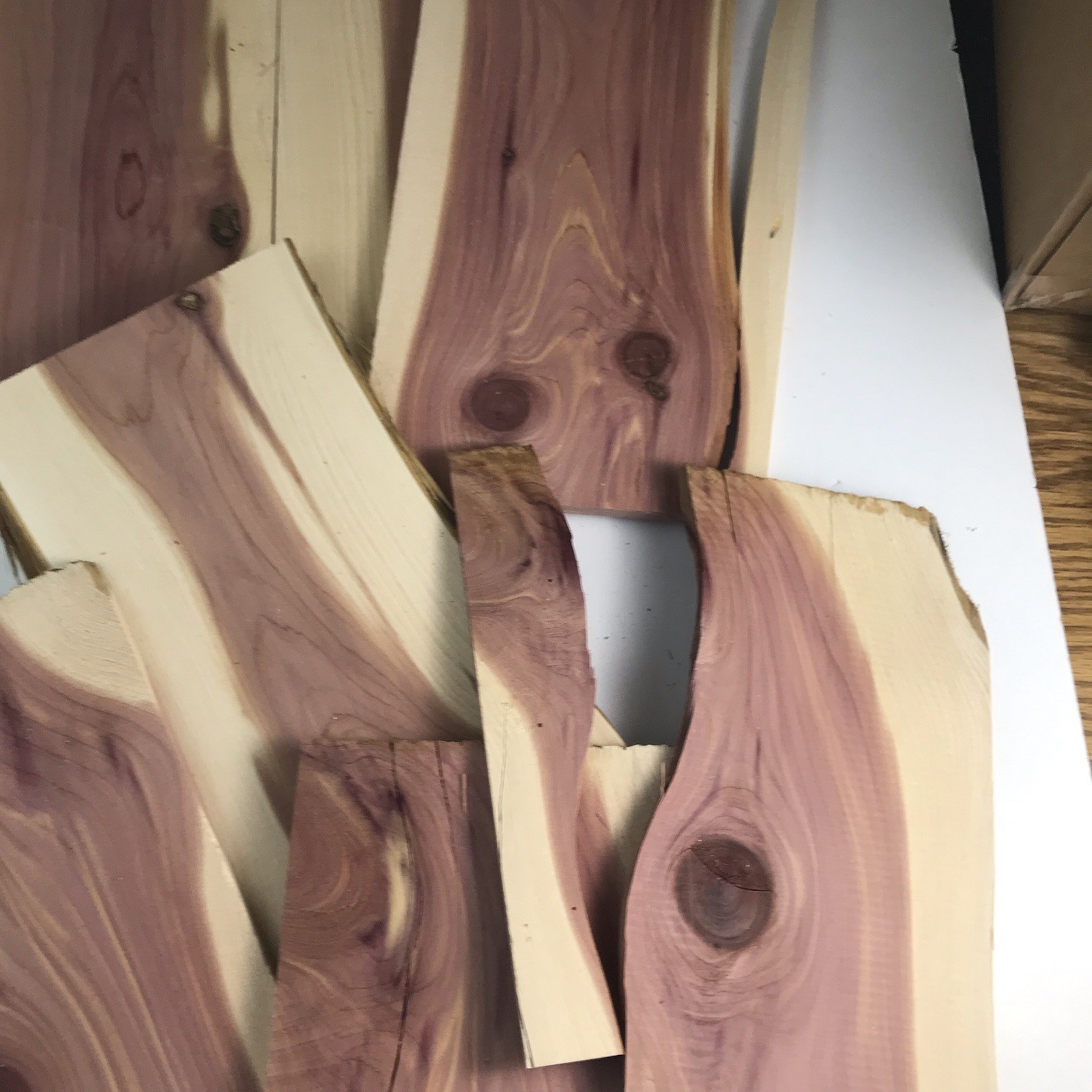 Thin Wood Scraps 9 Pieces Arts And Crafts Supplies￼ Aromatic Cedar Lot168