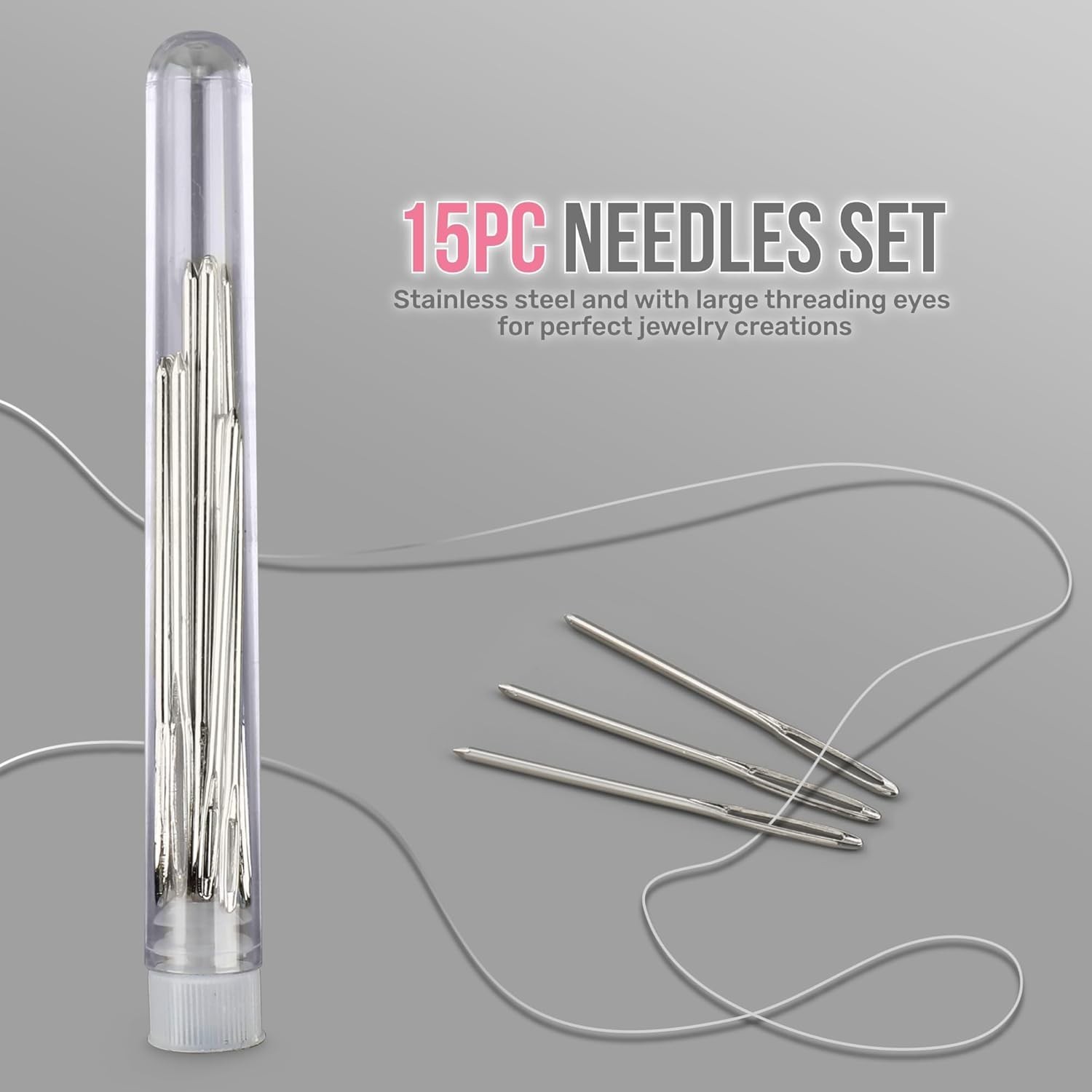 Hi-Spec Jewelry Making Supplies Kit with Findings, Pliers & Wire Set