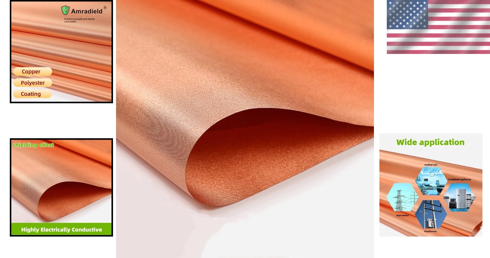 39″x43″ Copper Faraday Fabric Cloth – Shield from Harmful Signals Effectively