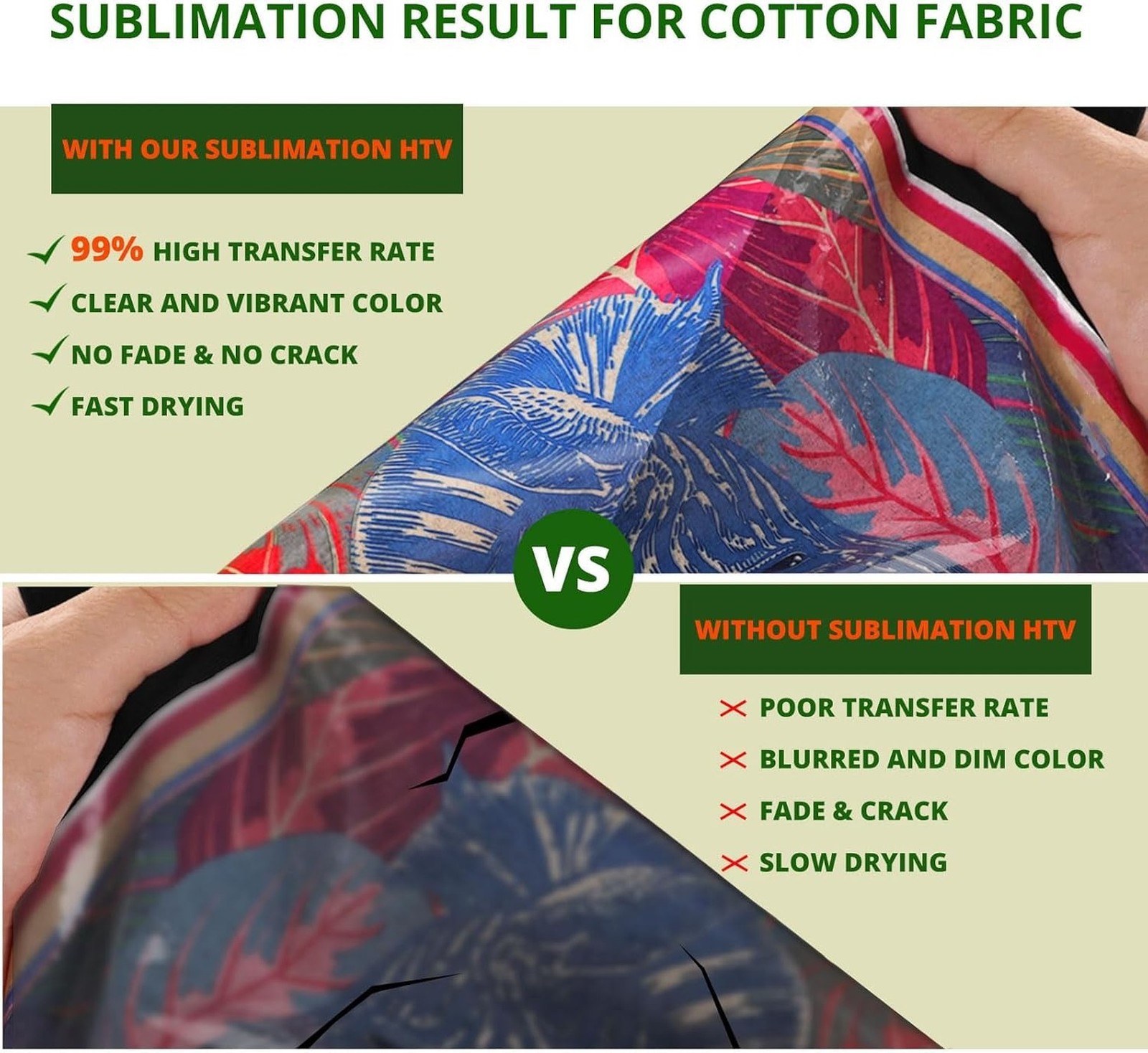 HTVRONT Sublimation HTV for Dark/Light Fabric – Matte Sublimation Vinyl 12″ X…