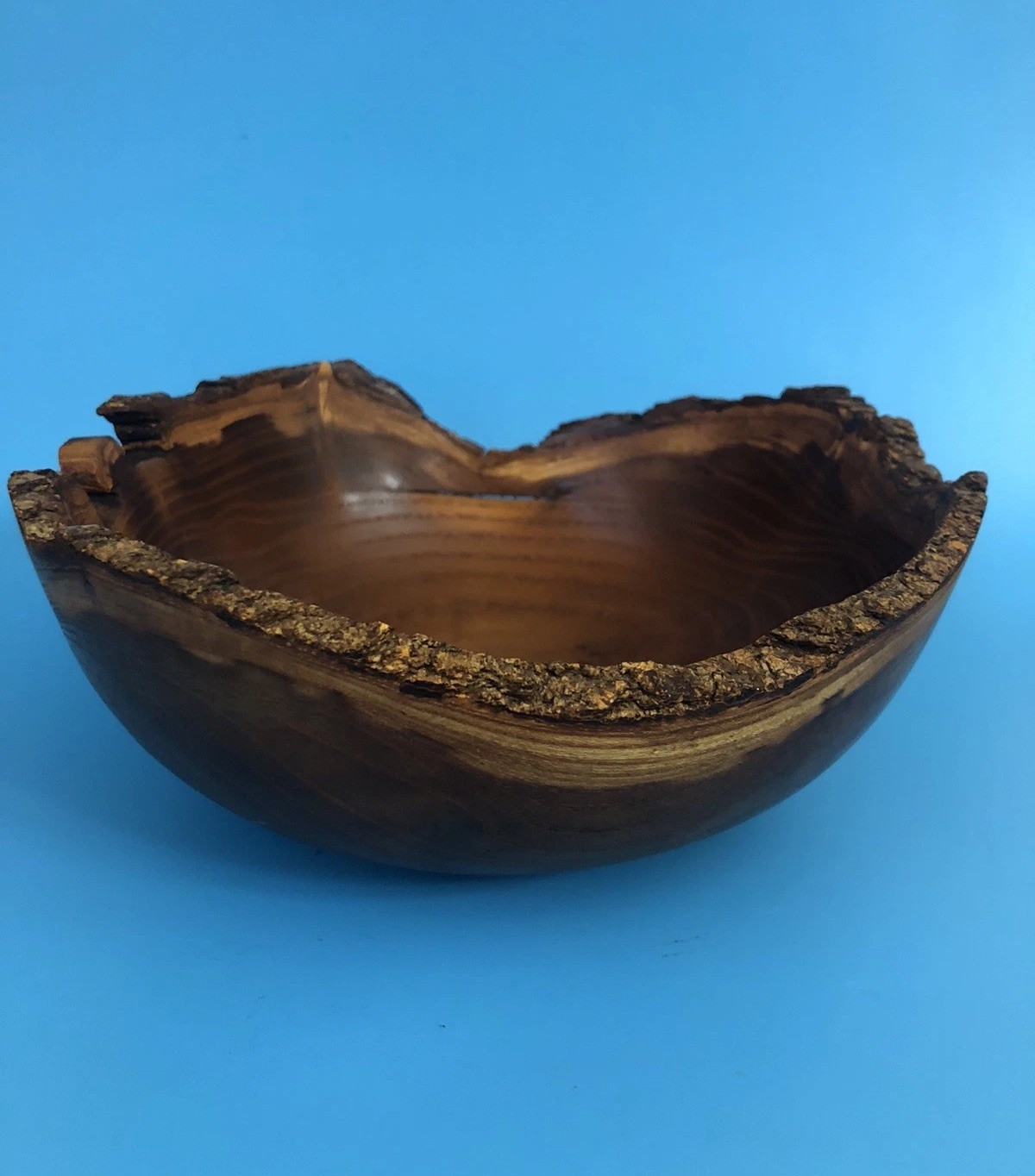 1994 Tom Mumper Mulberry Live Edge Hand-Turned Bowl Signed, Dated, #691