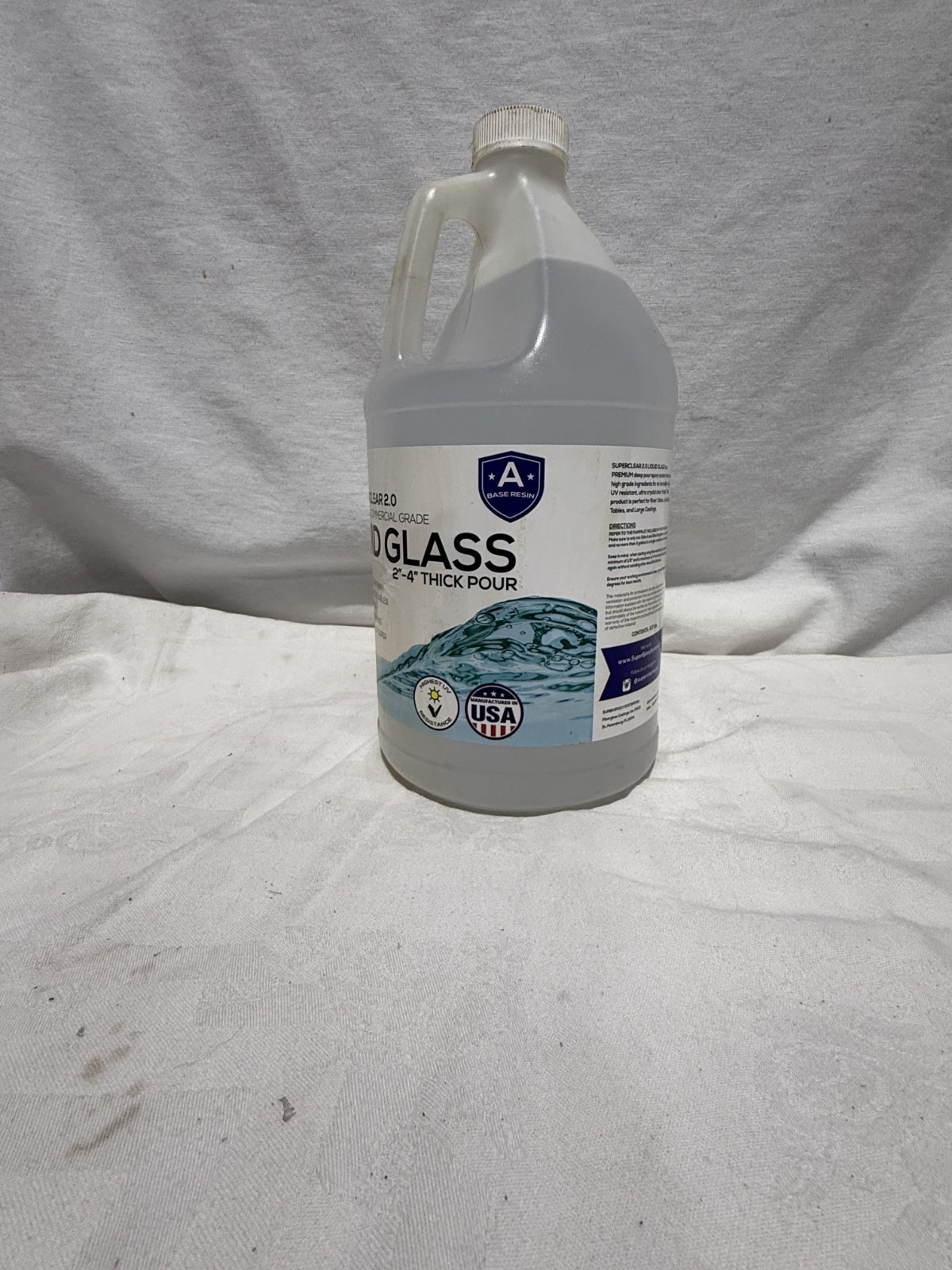 FGCI SuperClear 2.0 Part A Base Resin 1 Gallon Deep Pour Epoxy Clear Commercial