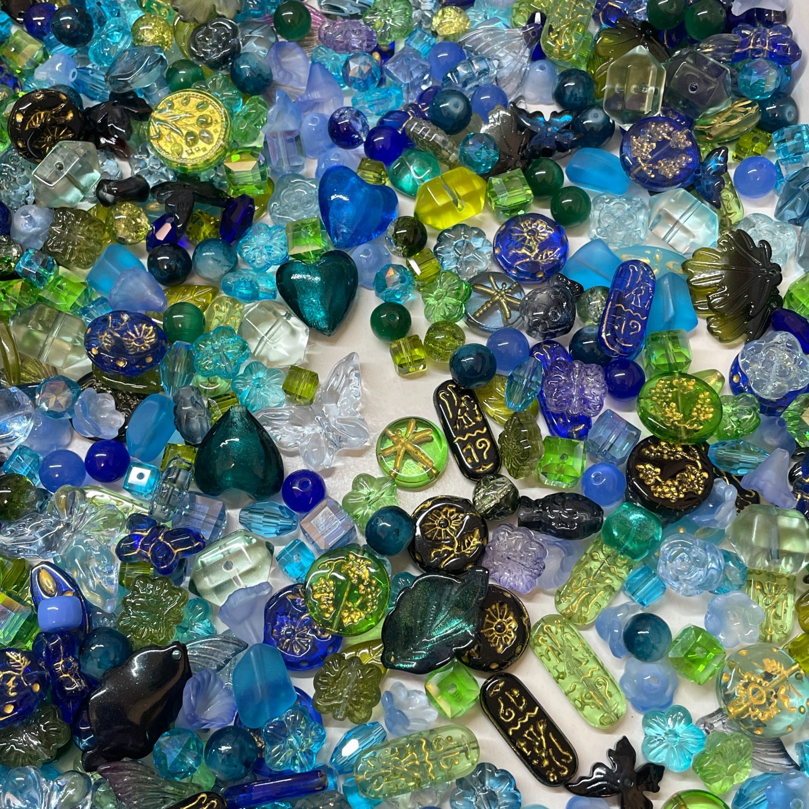 100g Handmade Glass Beads for Jewelry Making – 200 Mixed Styles Assortment