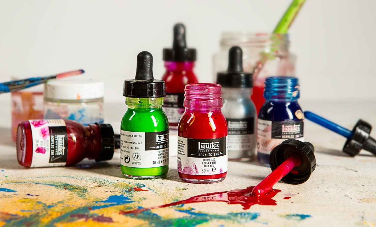 Liquitex Professional Acrylic Ink, 1-oz (30ml) Jar, Titanium White