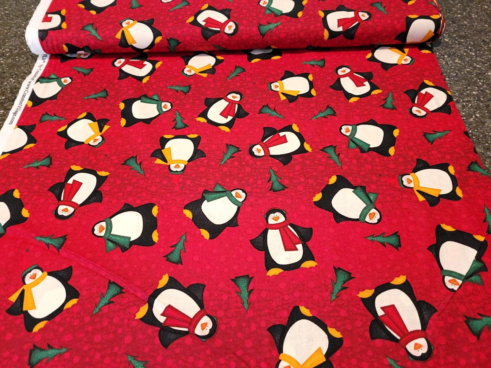 Snowmen & Penguins BTY Angela Anderson VIP Red Christmas
