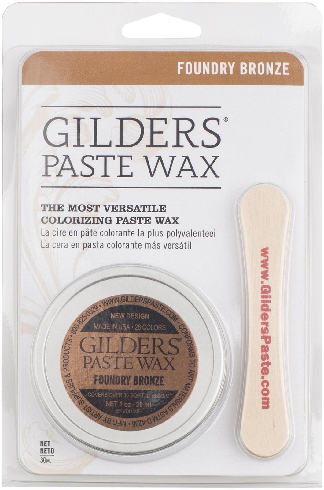 Gilders Paste Wax Finishes 30 mL – Baroque Art-Foundry Bronze