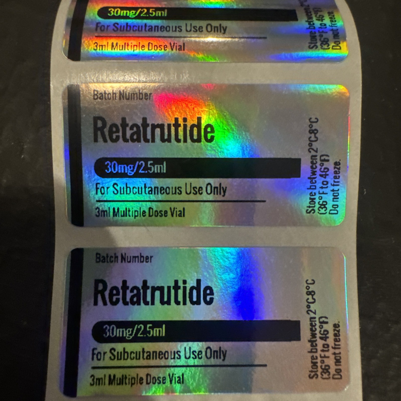 20 Custom Peptide Labels. Made to order!! FREE SHIPPING!!!