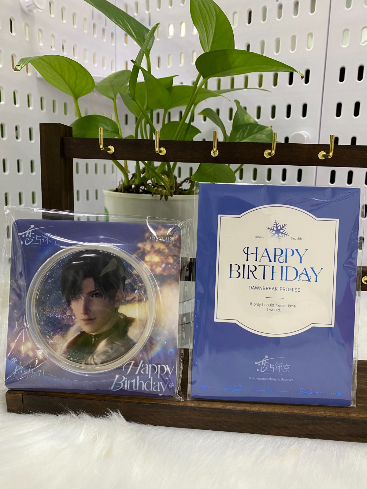 Zayne 2025【official】 Birthday Doll（with letter）, Badge – Love and Deepspace