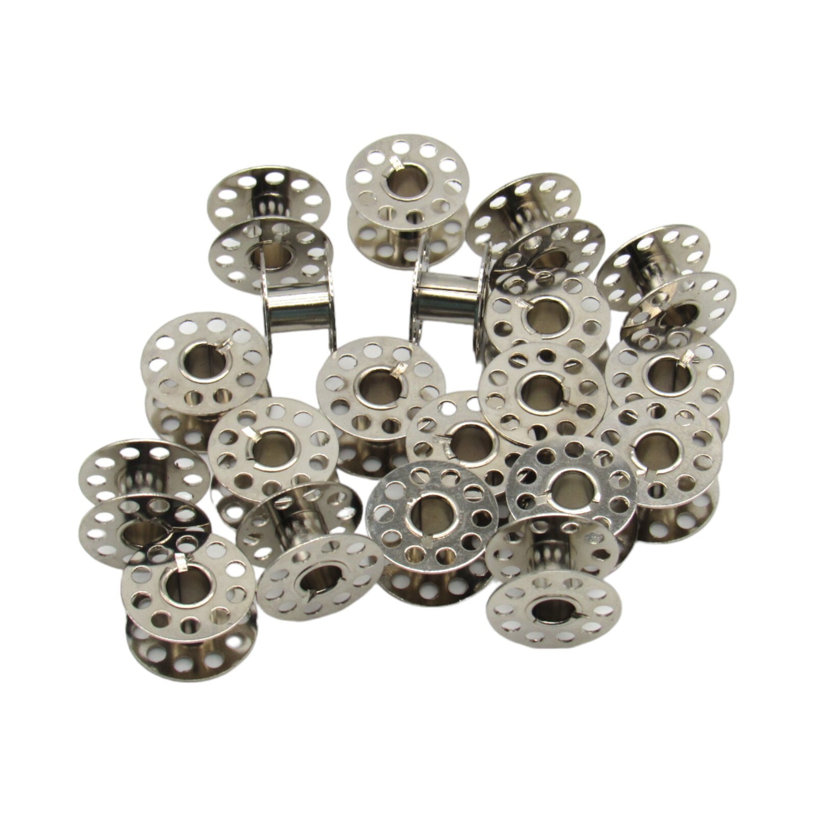 (20 pk) Class 15 Metal Bobbins (Fits Many Brands- See Description)