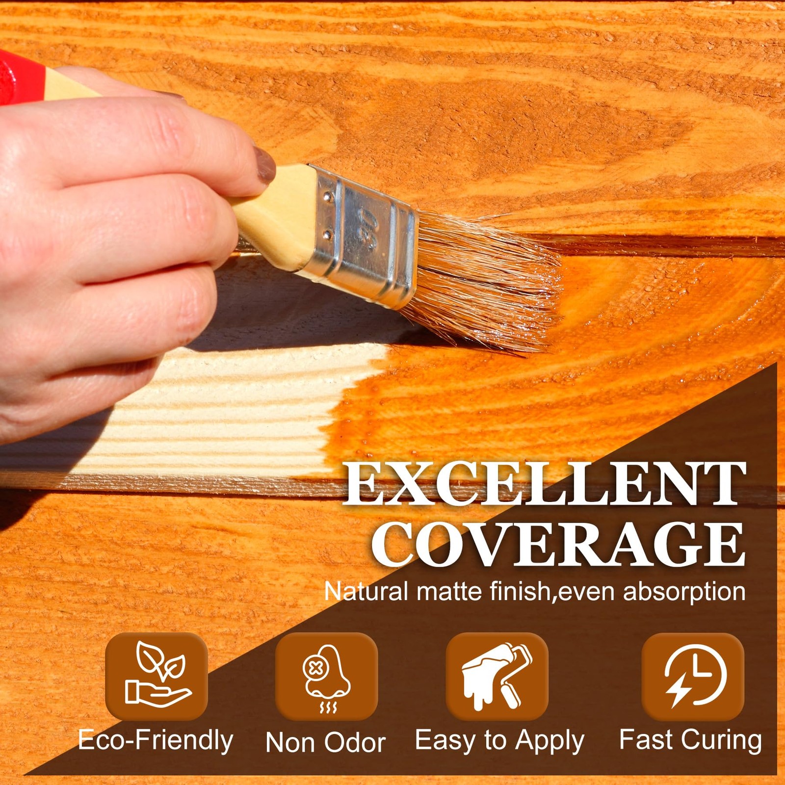 Rosewood Wood Stain, 8.5oz Water Based Matte 8.5 fl.oz,