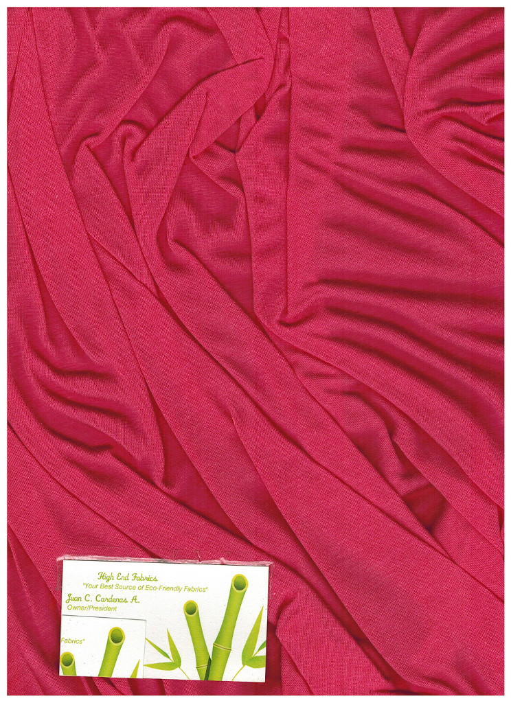 Bamboo Cotton Jersey Knit Fabric Eco-Friendly Luxuriuos t-shirt material Coral