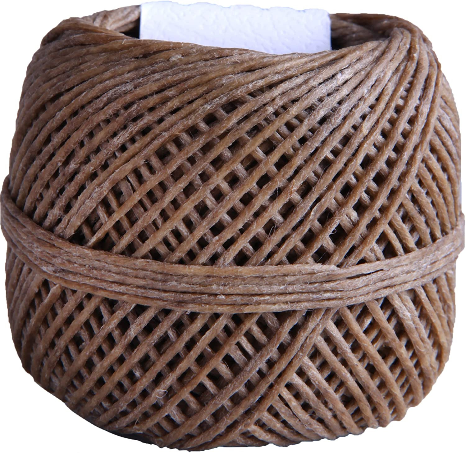 100% Organic Hemp Wick,200 FT Spool,Well Coated with Beeswax,Standard Size 1.0Mm
