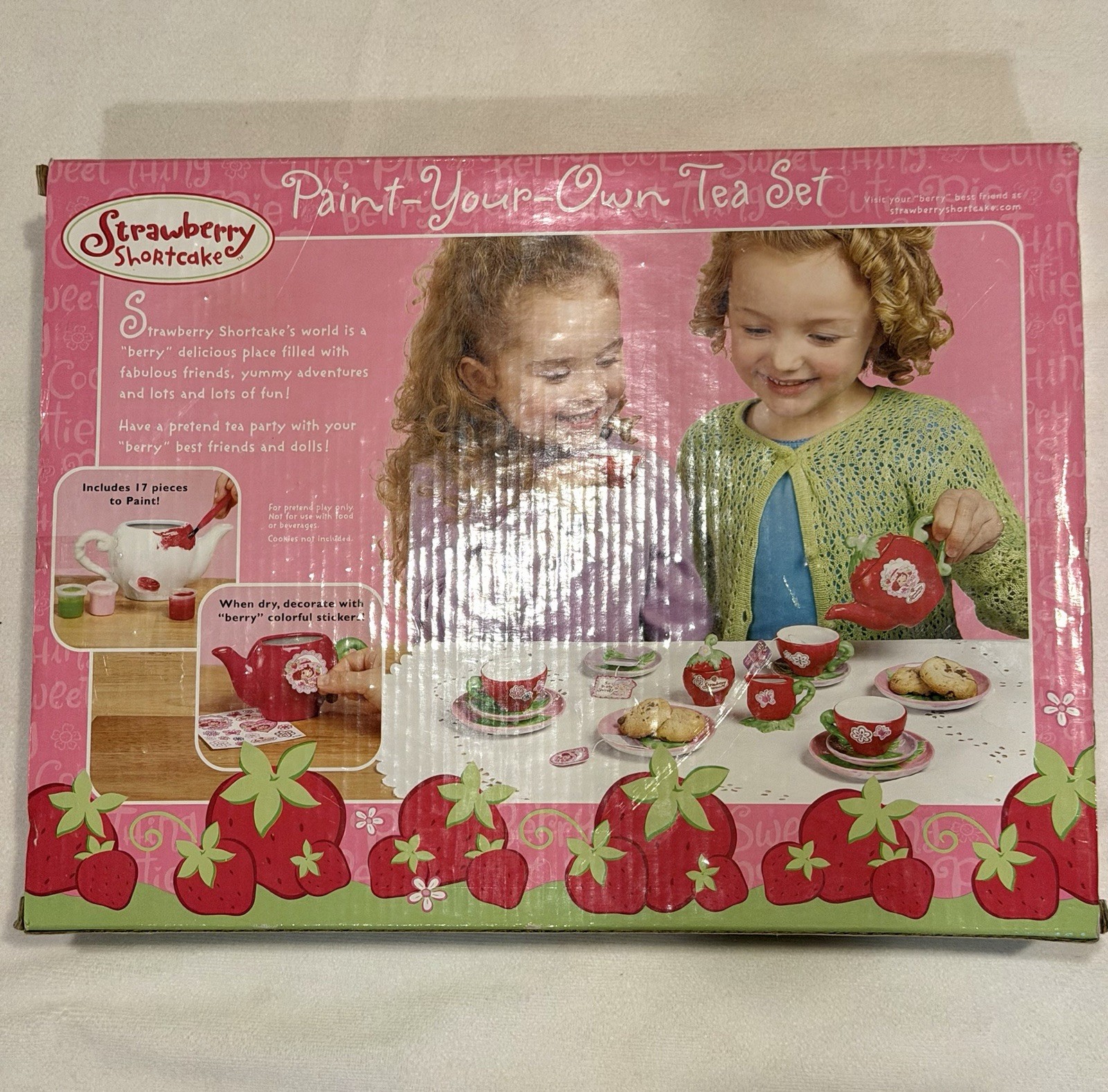 Paint your Own Tea Set Strawberry Shortcake New In Box
